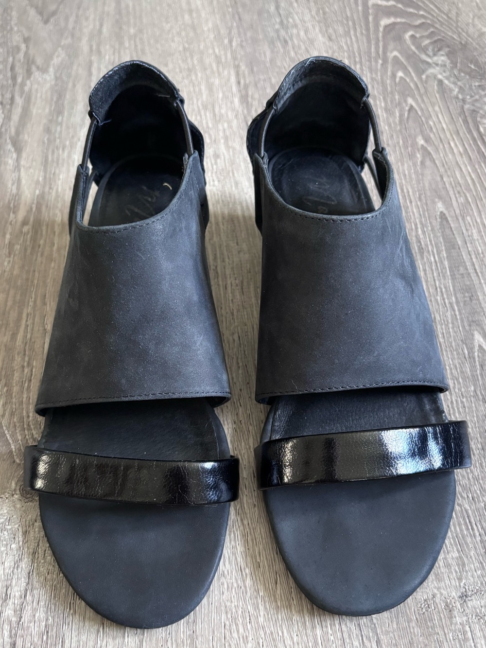 Matisse Black Open-Toe Slingback Slide Sandals
